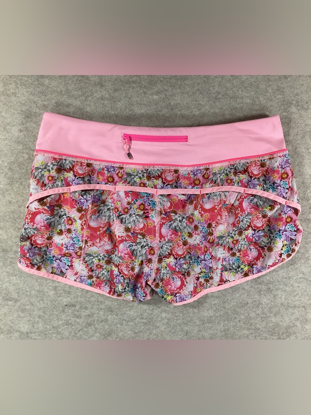 lululemon athletica Speed Up Pink Floral Running Shorts - Picture 2 of 4